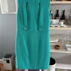Tahari ASL Teal Mini Dress
